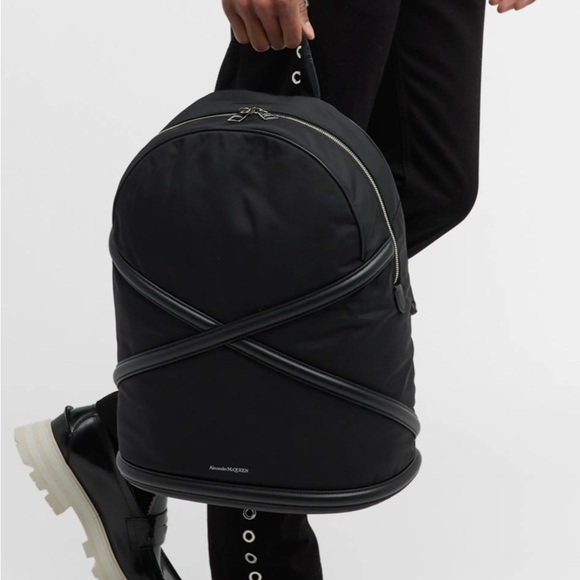 Cars Mcqueen Backpack For Men Backpack Alexander Mcqueen Black Leather